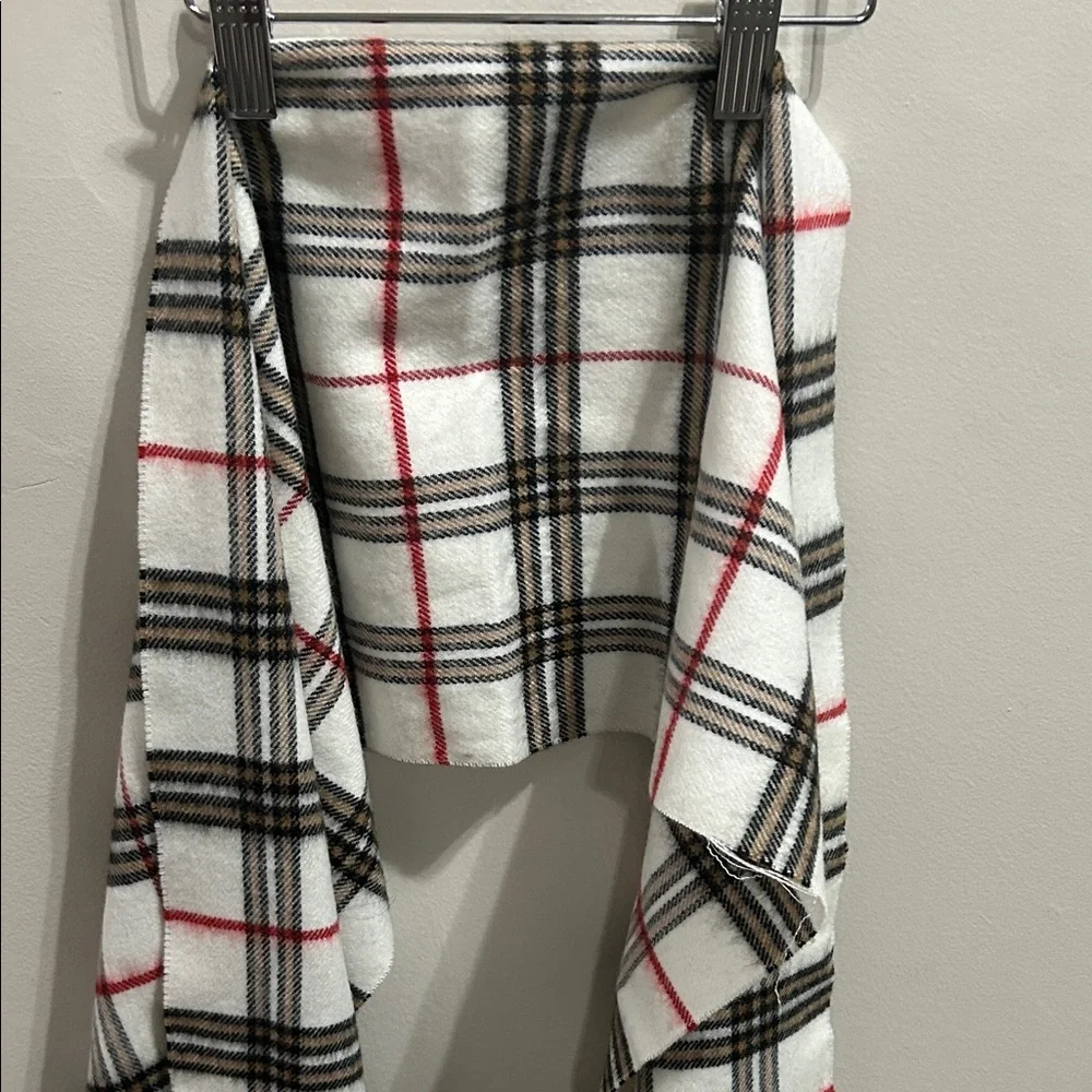 Plaid Fringe Men's Scarf